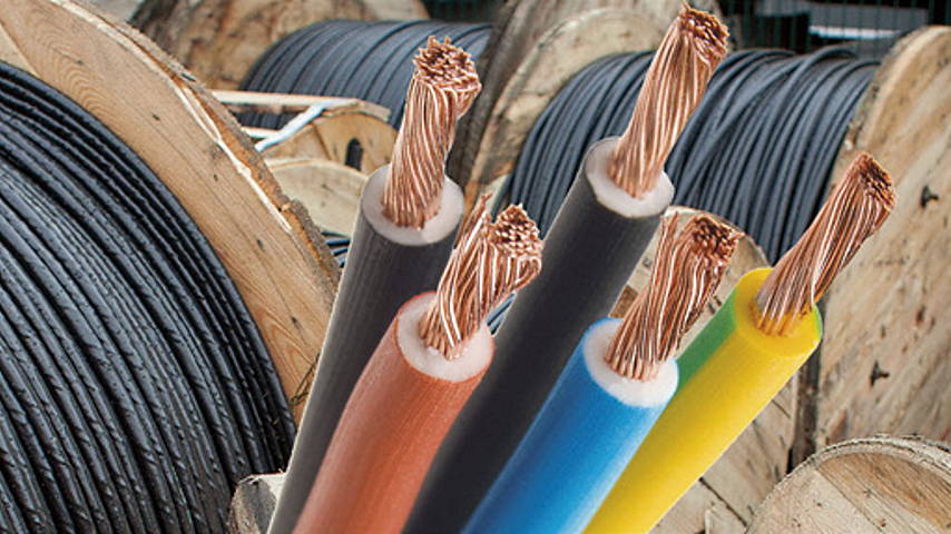 Los cables conductores eléctricos para la electricidad