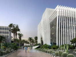 Universidad de Tel Aviv Perspective View from Western Gate : Render © Atelier d’Architecture Michel Remon