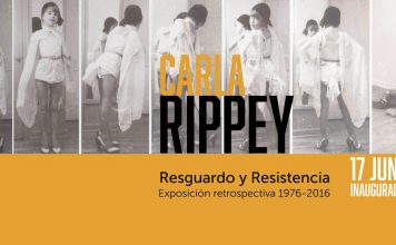 Carla Rippey. Resguardo y Resistencia. Exposición Retrospectiva 1976-2016: Cartel cortesía de © Museo de Arte Carrillo Gil