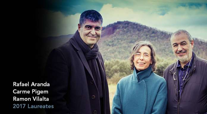 Rafael Aranda, Carme Pigem and Ramon Vilalta : Photo by © Javier Lorenzo Domínguez, courtesy of © The Pritzker Architecture Prize