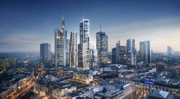 Redevelopment Deutsche Bank Areal, Frankfurt, Alemania, 2015 by UNStudio : Renders © UNStudio