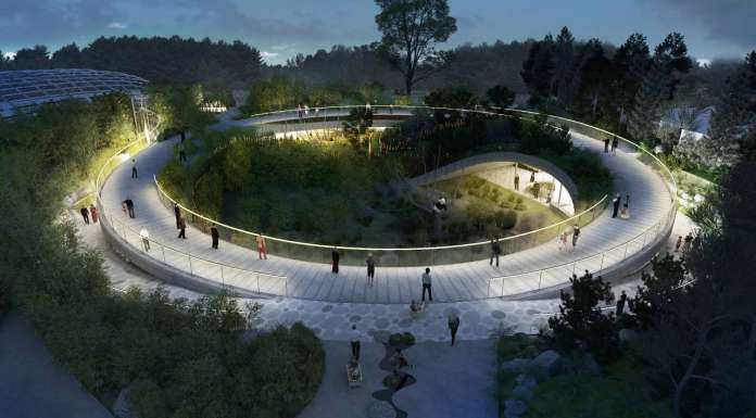 BIG Unveils Yin and Yang-Shaped Panda Habitat : Render © BIG