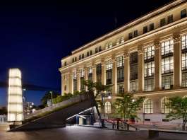 Iluminando el 180 Wellington en Ottawa, Canadá diseñado por Lightemotion : Photo credit © Gordon King Photography